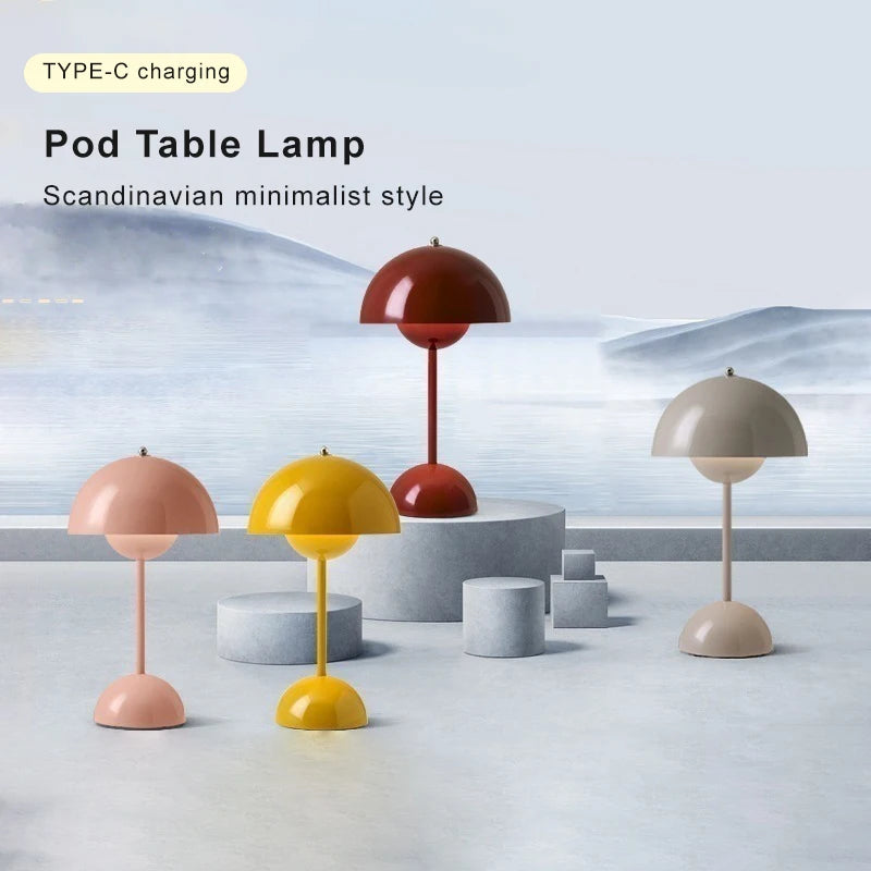 Rechargeable Mushroom Touch Night Lamp