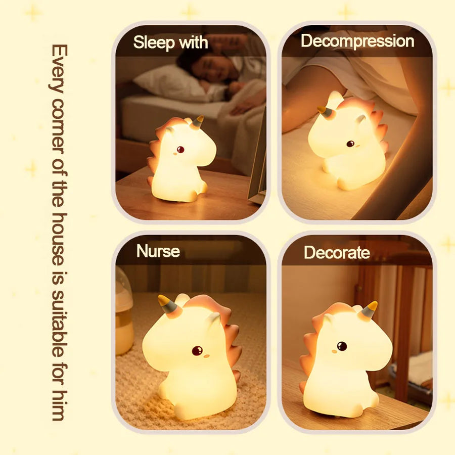 Unicorn Silicone LED Night Light
